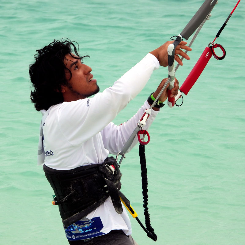 Holbox kiteboarding team in Circuito Copa Aaron Saenz