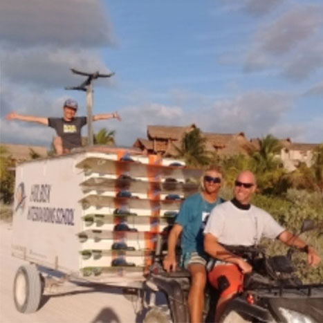 Holbox kiteboarding team in Circuito Copa Aaron Saenz