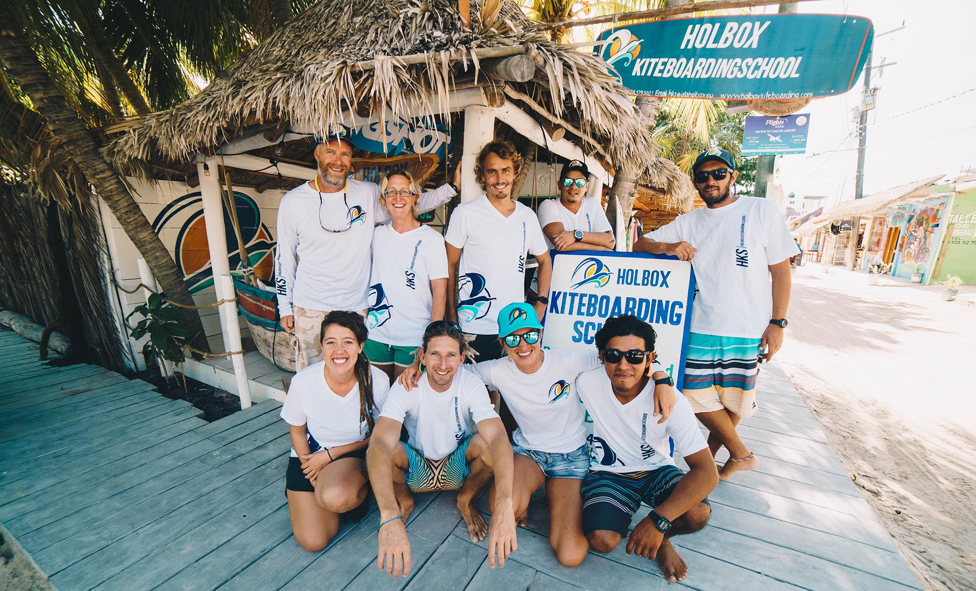 Holbox kiteboarding team in Circuito Copa Aaron Saenz